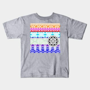 mexican imagination geometry ecopop Kids T-Shirt